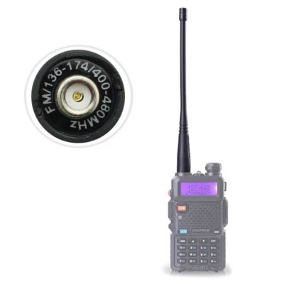 Antenne Double Bande 771Q SMA-F Pour Talkie-walkie - VHF/UHF 144/430 MHz, Gain élevé - Compatible Baofeng, Kenwood, TYT