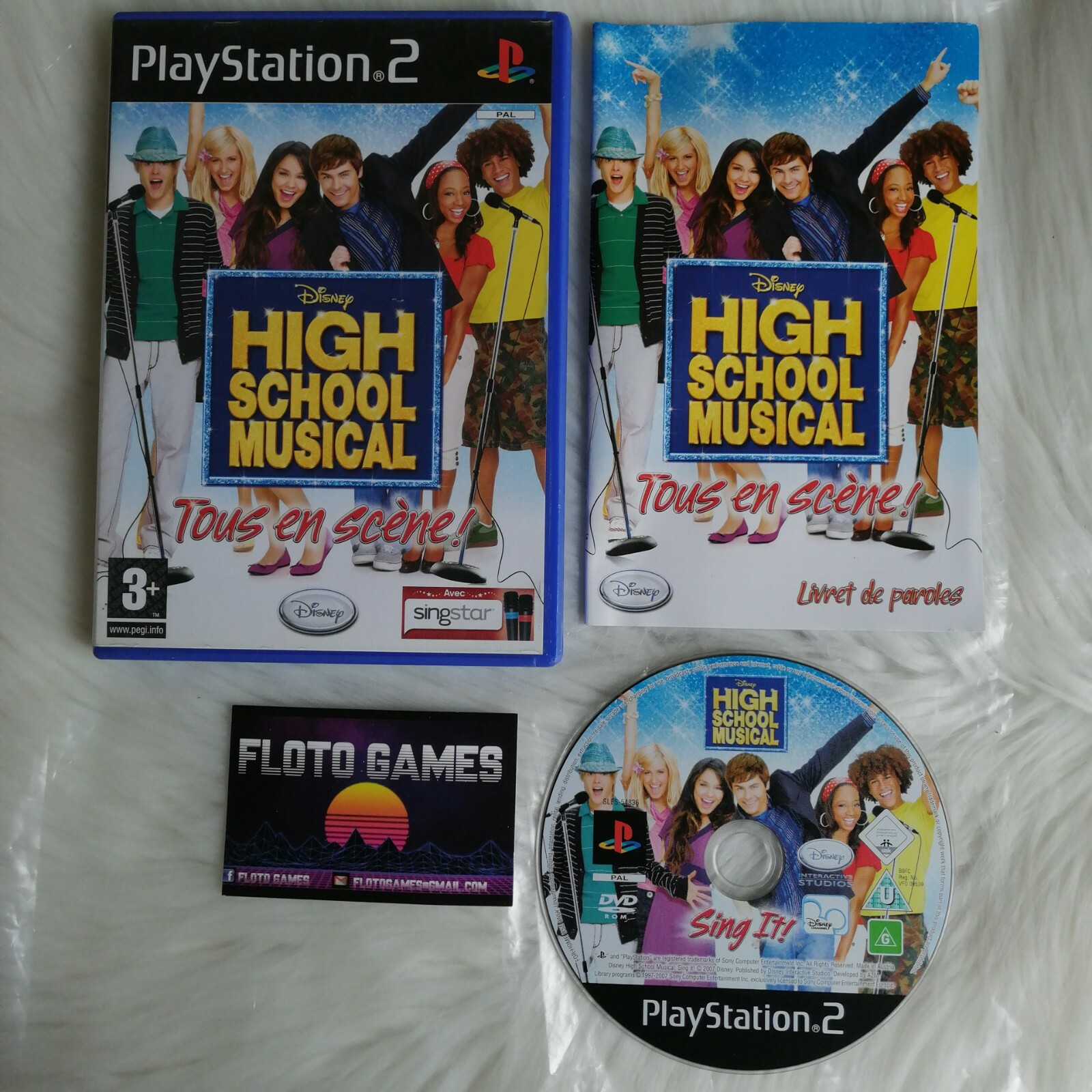 Jeu High School Musical Tous en Scène pour PS2 -- Complet CIB PAL - Floto Games