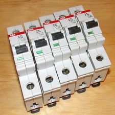 x5 ABB 277/480VAC 4A Single-Pole Circuit Breakers S 281 K 4A