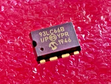 5pcs 93C66B-I/P IC EEPROM 4KBIT 2MHZ 8DIP MICROCHIP