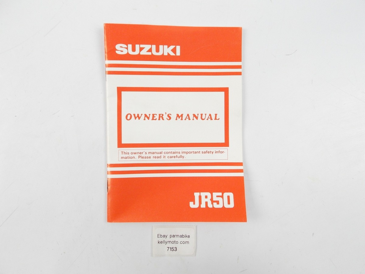 1991 SUZUKI JR50 OWNER USER MANUAL BOOK CATALOG ENGLISH 99011