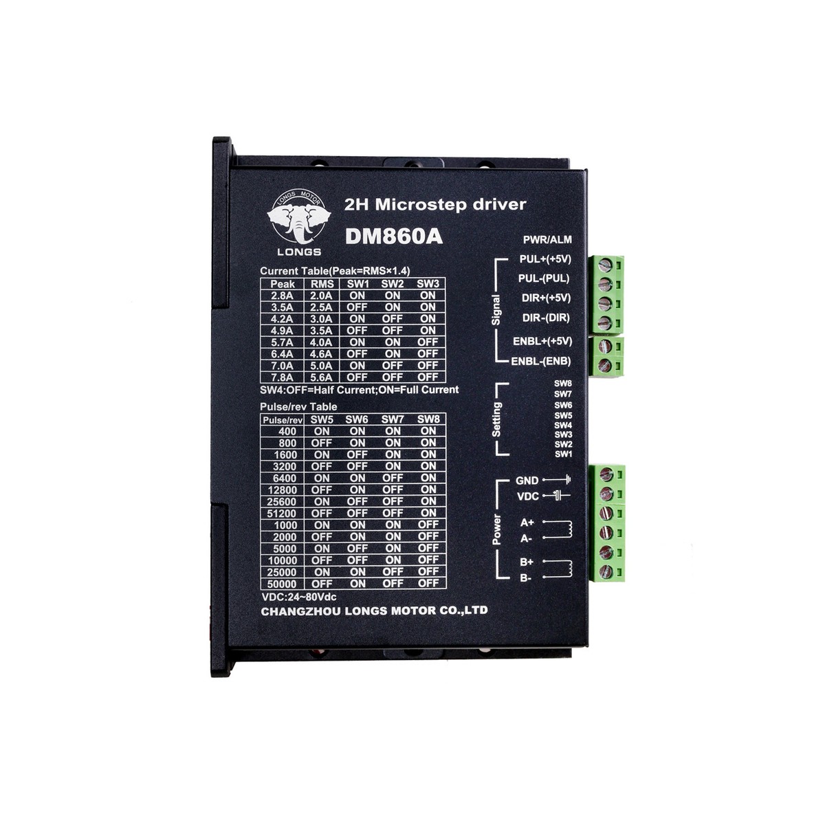 Axis Stepper motor driver DM860A A,controller, for Nema 34 LONGS Motor