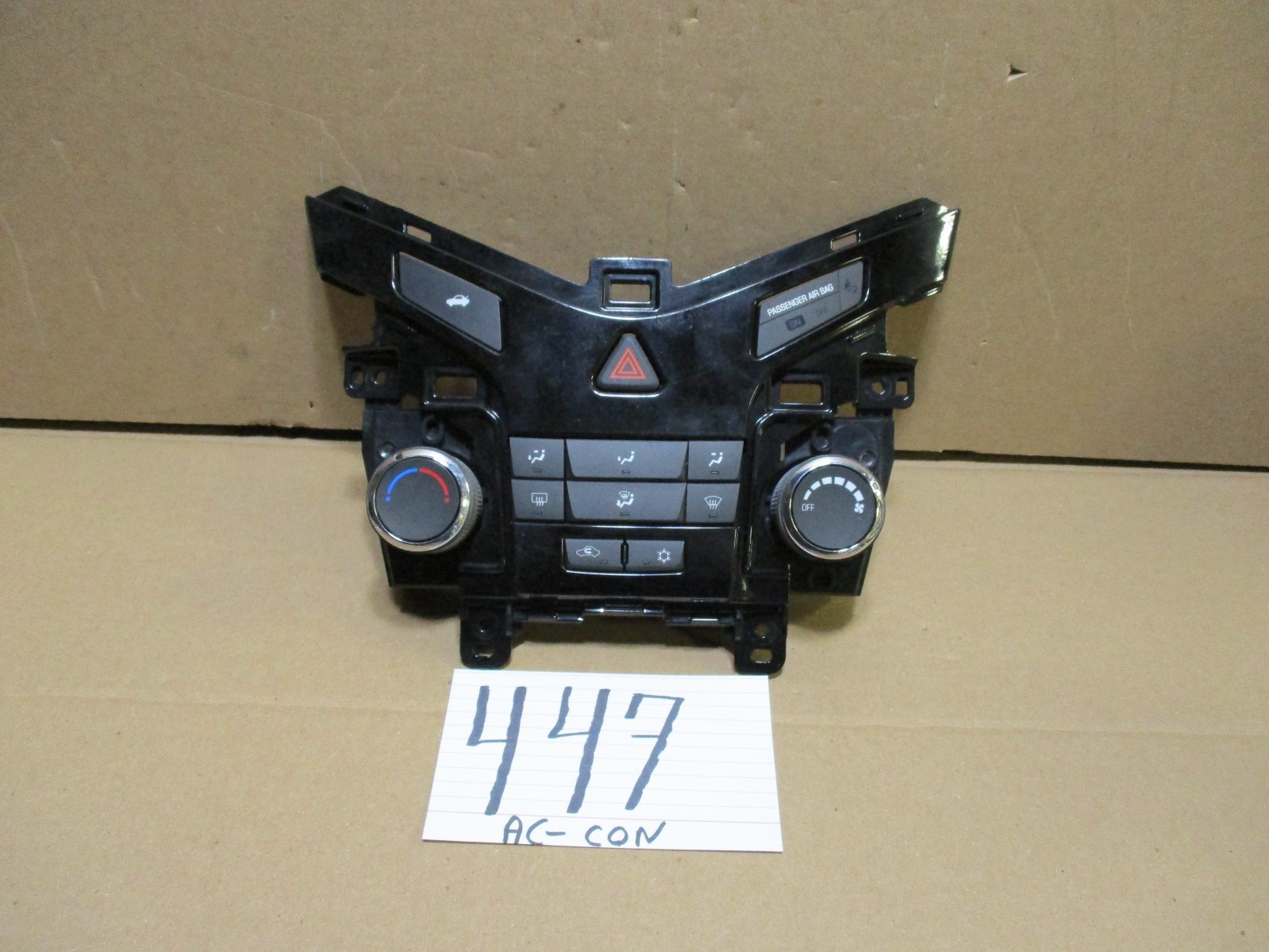 13 14 15 Chevrolet Cruze AC and Heater Control Used Stock #447-AC 