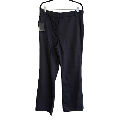 Massimo Dutti Womens Pants EU 44 US 12 Blue Bootcut Leg Trousers 5031/731 NWT