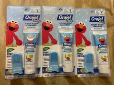 [3 PACK] Orajel Baby tooth & gum cleanser Elmo fluoride-free EXP 3/25