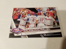 2017 Topps Series 1 Philadelphia Phillies Team Card #174 Black Parallel 62/66