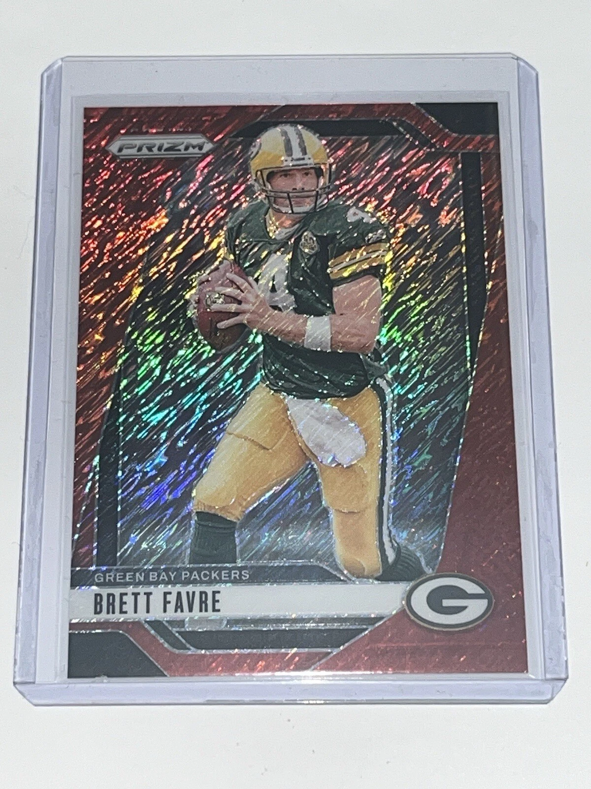 2024 Panini Prizm Red Shimmer Prizm /35 Brett Favre HOF