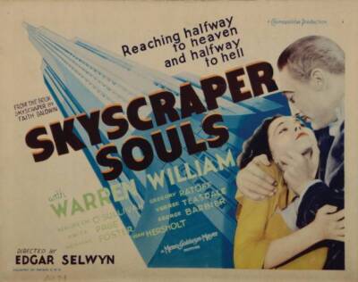 Skyscraper Souls Lobby Card Maureen O'sullivan 1932 Movie Old Photo