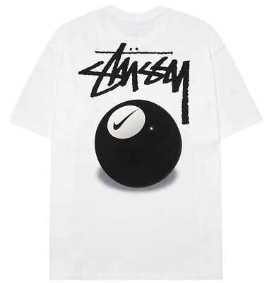 Stussy × Nike SS 8 Ball T-Shirt Tee White Size XS-XXL Brand New | eBay