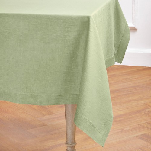 Solino Home 100% Pure Linen Tablecloth for Fall Kitchen Dining Solid, Athena - Picture 89 of 98