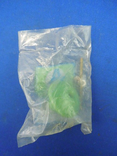 Vintage Sealed Porcelain & Brass Green Drawer Cabinet Knob from Amerock - Picture 2 of 3