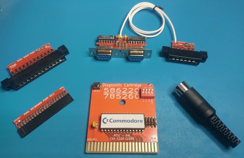 Commodore 64 64C SX DX C128 128D 128 DCR Diagnostic Test Harness - gold - NEW - 第 1/9 張圖片