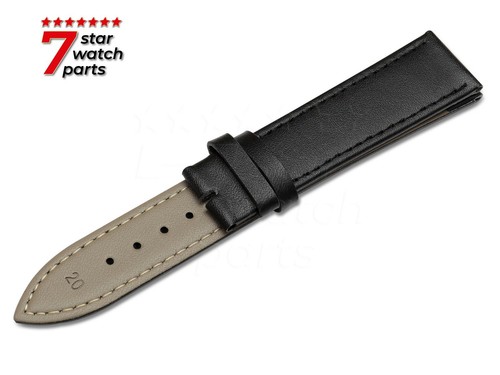 For RADO Watch BLACK Smooth Leather Flat Strap Band Buckle Clasp 12-30mm - Picture 5 of 6