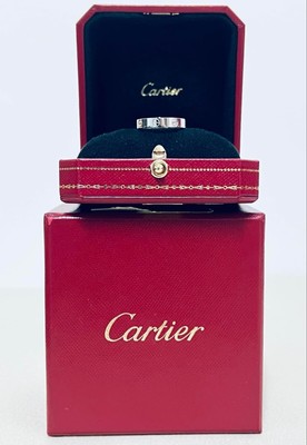 CARTIER Love Ring echt 18k Weißgold Größe 54 (6,75 USA) ~ TOP ZUSTAND!
