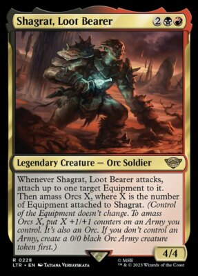 x1 Shagrat, Loot Bearer R MTG The Lord of the Rings: Tales of Middle-Earth M/NM,