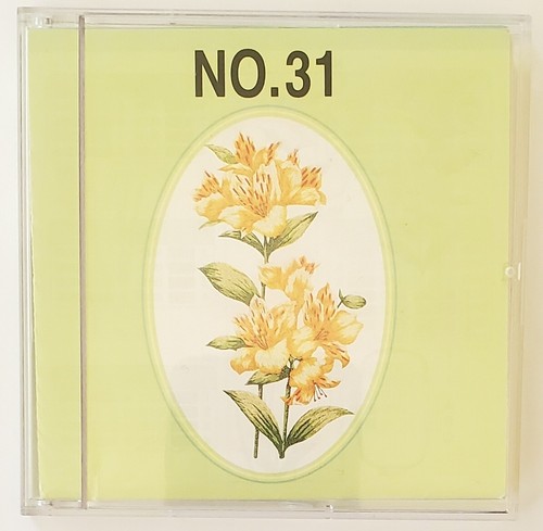Brother CARD No. 31 Large FLOWERS 52 Machine Embroidery Designs Multi-Position