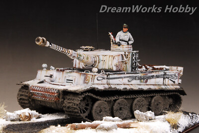 Award Winner Built 1/35 Legendary Wittmann's Tiger S04 Snow Diorama +PE+Figure  