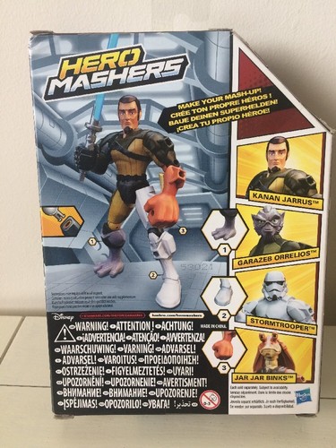 Star Wars Hero Mashers Kanan Jarrus B3661 Hasbro Disney B3661/B3656 Brandneu - Bild 2 von 11
