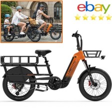 Lankeleisi Electric Bike Cargo Fat Tire eBike 1000W/20Ah Samsung Battery 30mph