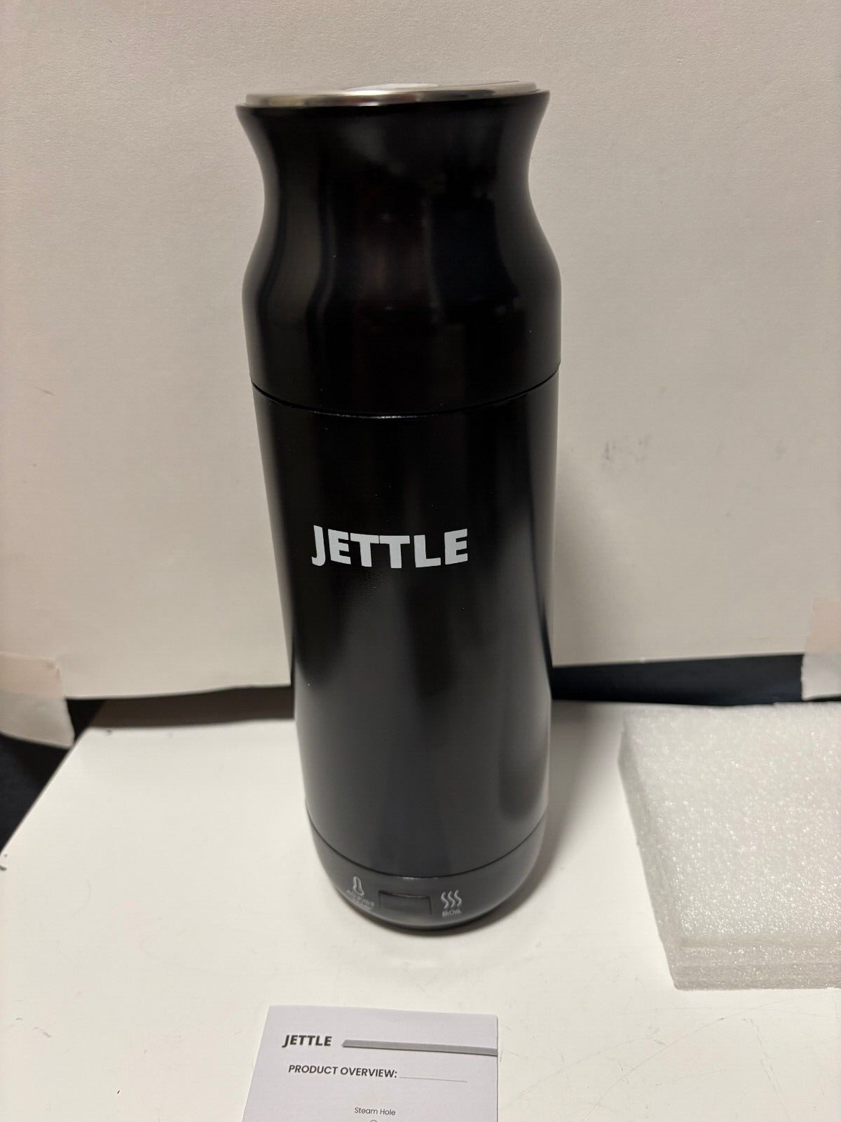 Jettle black Electric Kettle - Travel Portable Heater - Stainless Steel - Coffee-image