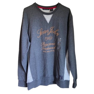 NWT Sean John Pull Over Long Sleeve Grey Gray Sweatshirt Men XL Jacket Y2K 90s