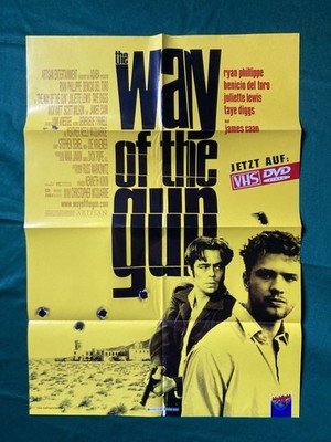 Original deutsches Videothekenposter Poster Way of the Gun Benicio del Toro