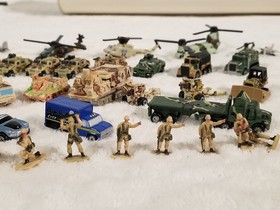 Galoob Micro Machines Military Lot 71 Planes Tanks Jets Trucks Soldiers Boat 