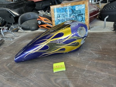 Harley Big Dog Chopper Extended Gas Fuel Tank DENTS Long Sportster Peanut Texas