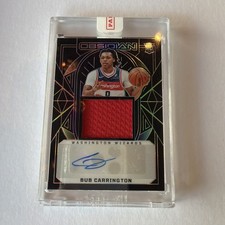 2024-25 Panini Obsidian - Rookie Jersey Autographs, Bub Carrington #234 /125