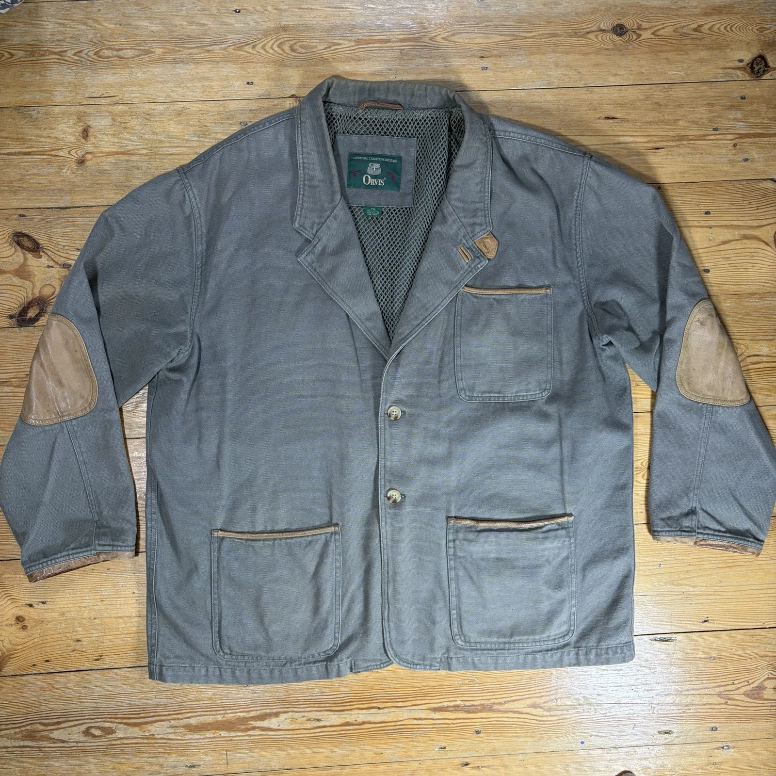 Orvis Zambezi Jacket XXL Twill Leather Elbow Patch Hunting Fishing Safari Men’s
Opens in a new windo