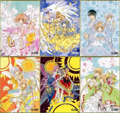 Paper products, full set of 6 types, ''CARDCAPTOR SAKURA Mini SHIKISHI ART
