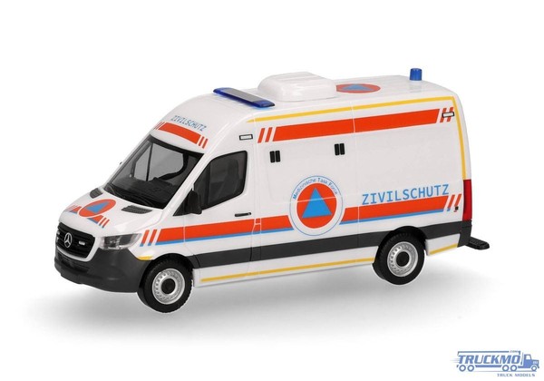 Herpa Cbrn Zivilschutz Mercedes Benz Sprinter 18 Halbbus Hochdach 099172-image