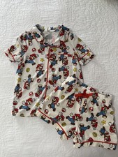 Super Mario Bros Boys Or Girls Pajama 2 Piece Shirt Shorts Size 5 Nintendo
