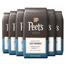 Peet's Coffee, Medium Roast Ground Coffee, 100 Arabica Coffee Caf Domingo ...