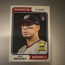 Topps Heritage 2023 Joey Meneses Rookie #182 Washington Nationals MLB Card
