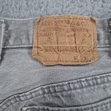 Vintage Levi's Levis 501xx Grey Distressed Jean 31X32 Made In Usa Button Fly