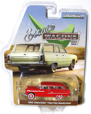 GREENLIGHT ESTATE WAGONS SERIES 1 1955 CHEVROLET TWO-TEN HANDYMAN WITH TOW HITCH