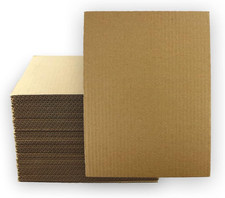 8.5x11 Corrugated Cardboard Filler Inserts Sheet Pads 1/16" Thick 8.5 x 11