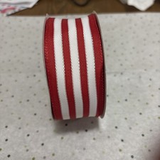 20 Feet of Red and White Stripe W/ Little Spa...