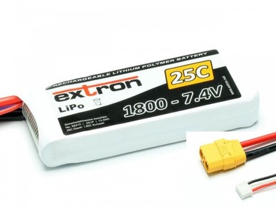 2S Lipo Extron X2 LiPo 2S 7,4V 1800mAh 25C