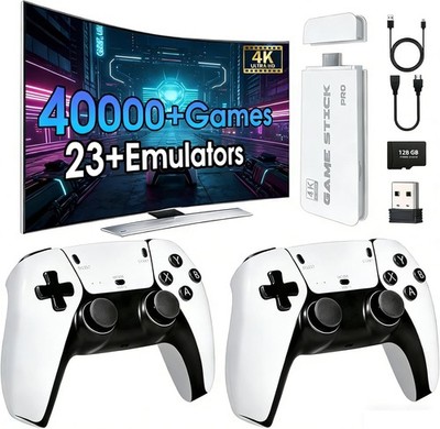 HDMI Retro Game Stick 40000 Games 23 Emulators Dual Wireless