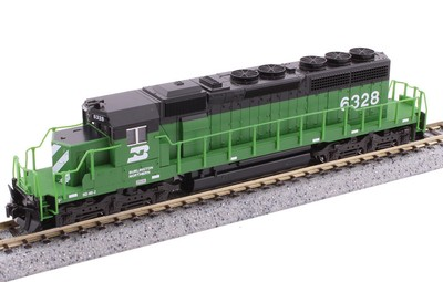 #ad #ad Burlington Northern EMD SD40 2 Diesel Locomotive #6328 Kato 176 4822 N Scale $109.75