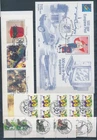 XE67663 Belgium mixed thematics souvenir/FDC cancels fine lot used