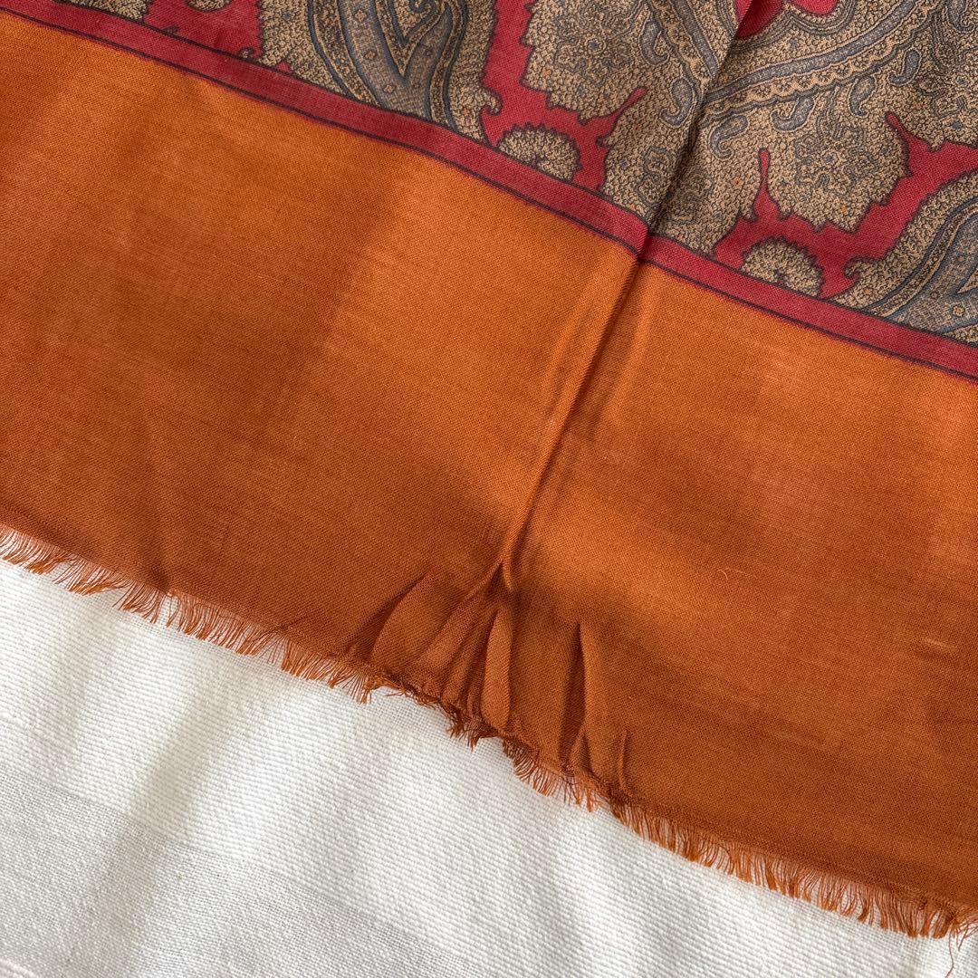 Yves Saint Laurent YSL Cashmere Silk Paisley Shawl Made in Italy Large thumbnail 19