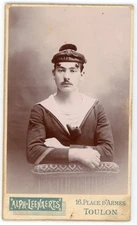 PHOTO CDV, a sailor of the Polyphème Marine Nationale by Leenaerts in Toulon