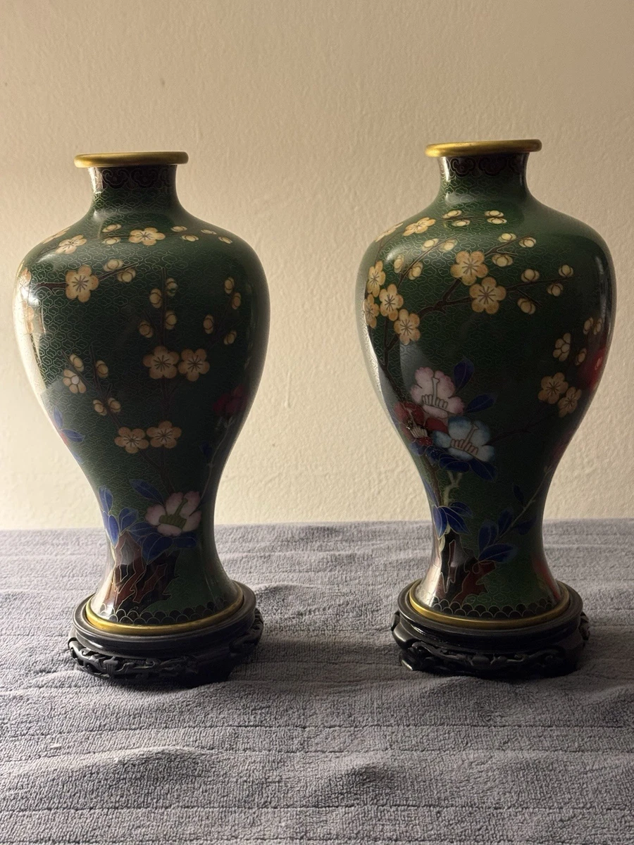 古董多色中国花瓶1900-1940 | eBay