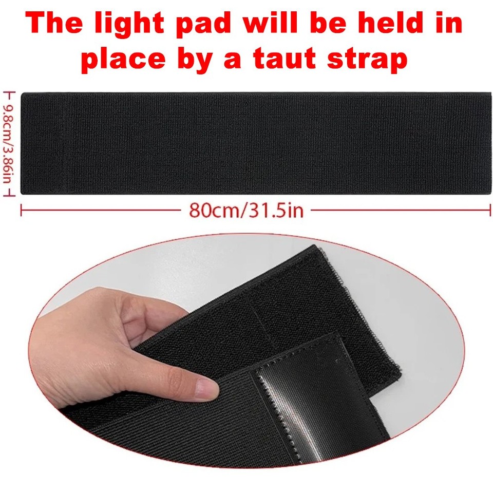 660nm & 850nm Near Infrared Red Light Therapy Belt Pad for Body Back ...