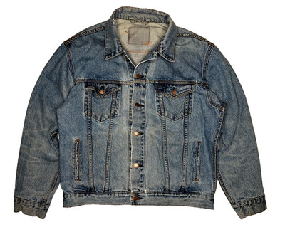 Vintage Levis Type 3 Denim Jacket Blue Trucker Jacket Distressed Y2K Mended L