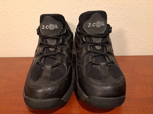 Z-CoiL Freedom Classic Sneakers Women's US 7 Black Leather & Mesh Lace-Up Shoes - Picture 3 of 15