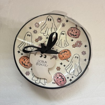 Potters Studio Halloween Pumpkin Ghost Set of 4 Dessert Appetizer Plates